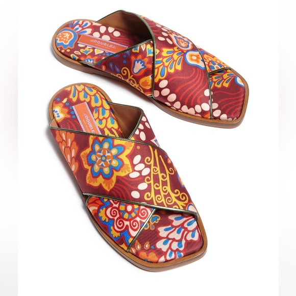LA DoubleJ Shoes - La DoubleJ Crisscross Slide Sandal